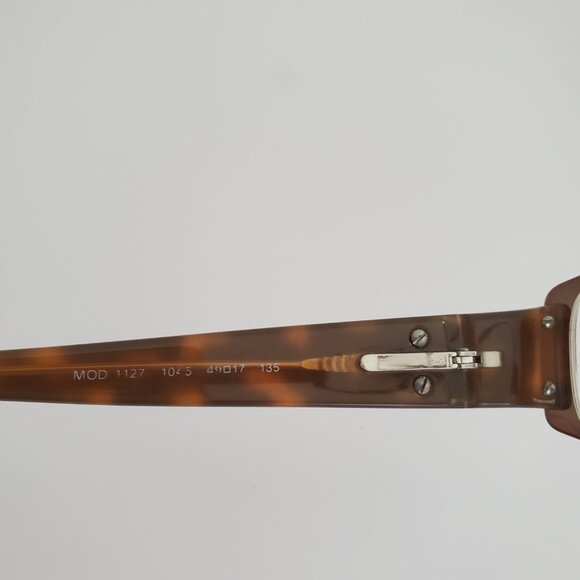 VERSACE Eyeglasses Frames Brown/Tortoise MOD 1127 1045 49-17-135 Rectangular - Picture 4 of 10